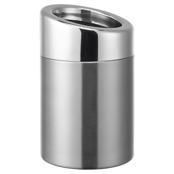 Service Ideas TTR15BS Metallic Elements 50.7 oz. Tabletop Trash Can, Brushed Stainless