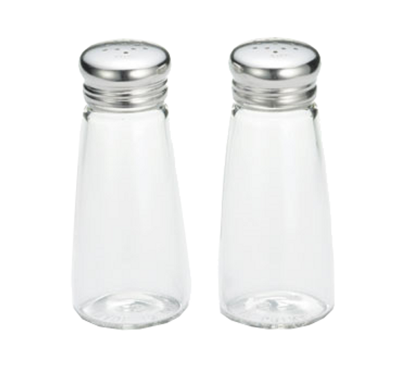 Tablecraft 132S&P 3 oz. Round Salt/Pepper Shaker - 24/Case