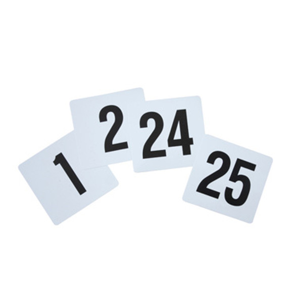 Winco TBN-25 1-25 Table Numbers Set