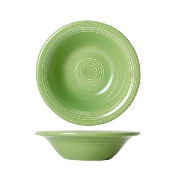 Tuxton COD-110G Concentrix 11 oz. Cereal Bowl, Vitrified China, Moss - 24/Case