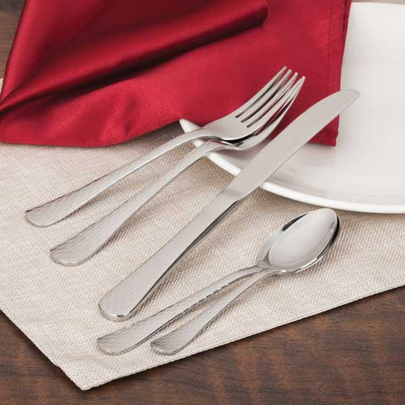 Steelite WL6229 Cohasset 4-1/4" Demitasse Spoon, Hammered, 18/0 SS