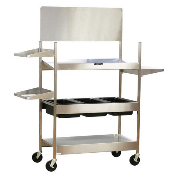 Lakeside 172619 3-Shelf Modular Breakfast Cart