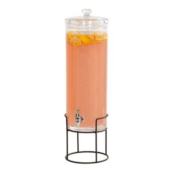 Cal-Mil 22005-3-13 Milo 3 gal. Beverage Dispenser, Ice Chamber, Round, Black