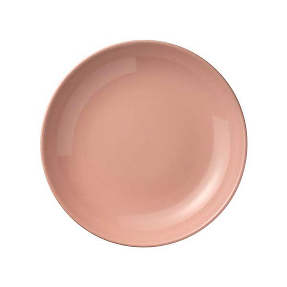 Libbey 113689 Storytellers Porcelana Color 30 oz. Low Bowl, Porcelain, Coral - 24/Case