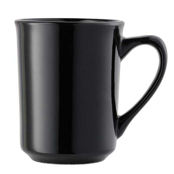 Libbey 113667 Porcelana Color 8.5 oz. Kona Mug, Black