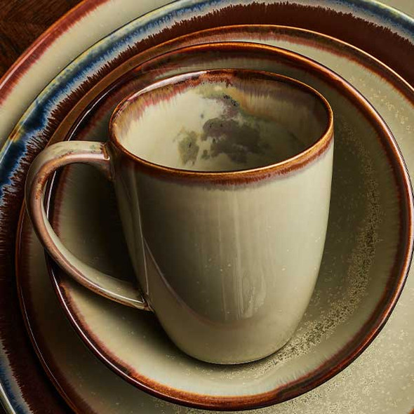 Libbey HEDON-8S Hedonite Sage 13 oz. Mug, Sage Green