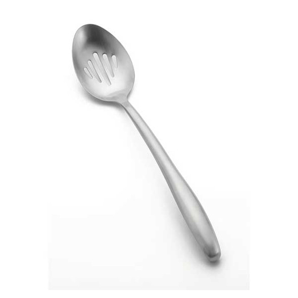 Tablecraft 5334 Dalton Collection 13-3/4" Stainless Steel Slotted Serving Spoon 