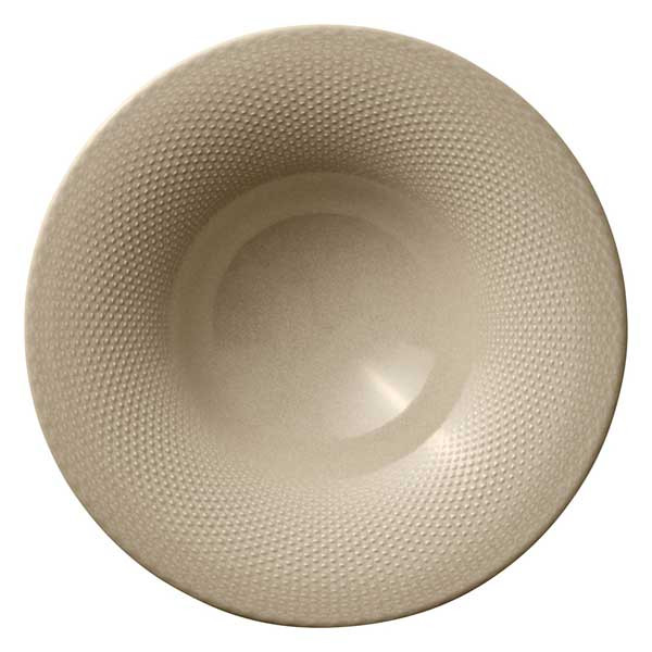 Libbey 802132741000203 Pin 13-1/2 oz. Deep Coupe Plate, Almond