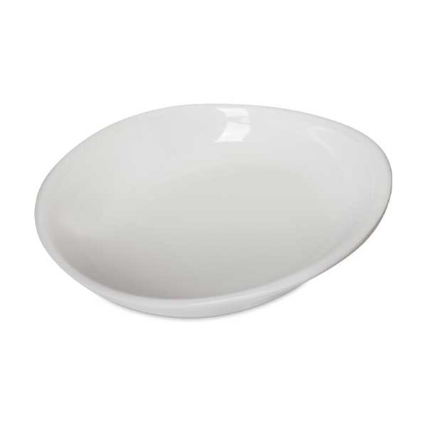 Carlisle 5300580 Stadia 11-1/2" Oblong Pasta Plate, Melamine, Greige - 12/Case