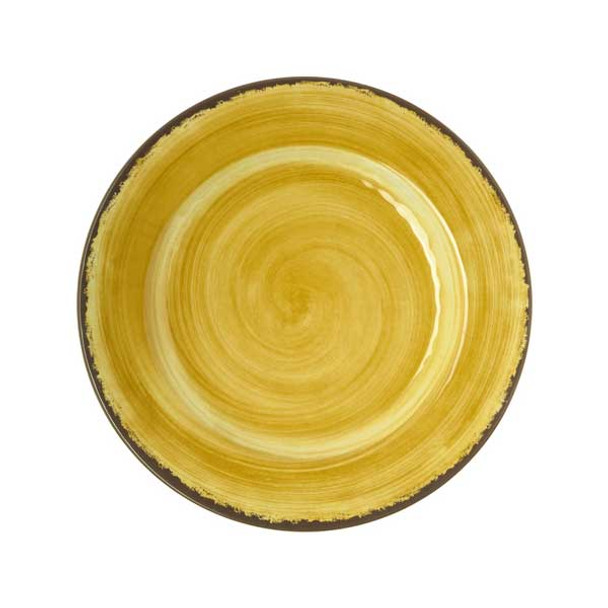 Carlisle 5400113 Mingle 11" Dinner Plate, Melamine, Amber - 12/Case
