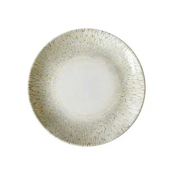 Cardinal FP814 Papillon by Dudson 9" Coupe Plate, Beige, Ceramic - 12/Case