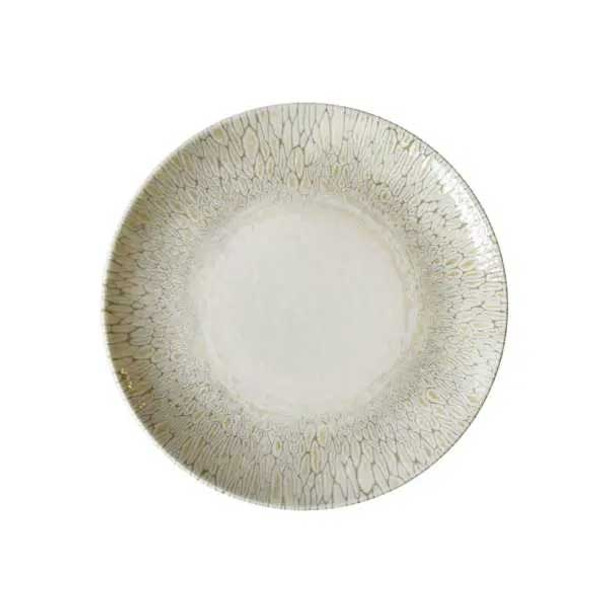 Cardinal FP815 Papillon by Dudson 10" Coupe Plate, Beige, Ceramic - 12/Case