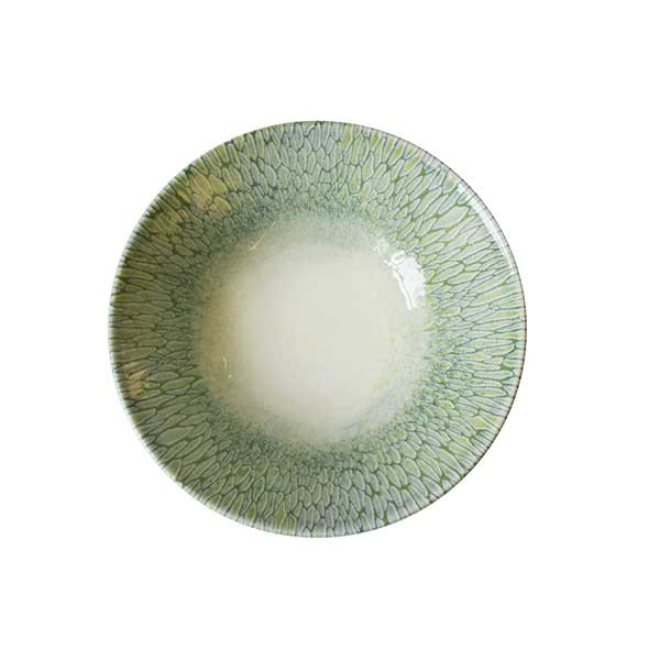 Cardinal FP823 Papillon by Dudson 25 oz. Coupe Bowl, Green, Ceramic - 6/Case