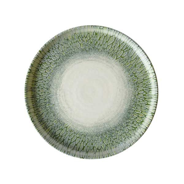 Cardinal FP825 Papillon by Dudson 8-1/4" Walled Plate, Green, Ceramic - 6/Case