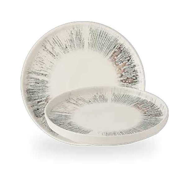 Churchill ILYPWP211 Inked Lyra 8-1/4" Walled Plate, Pink - 6/Case