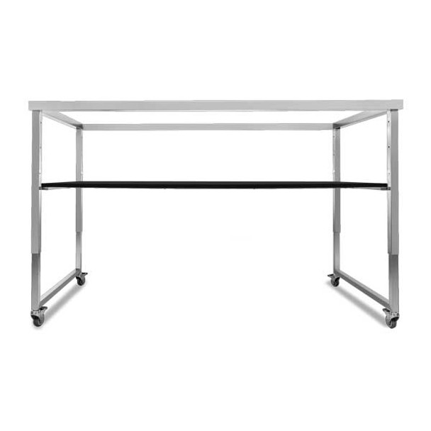 Eastern Tabletop RN904TS Ryze 66-3/4" x 31-1/2"D x 32-1/2" Adjustable Nesting Table Frame