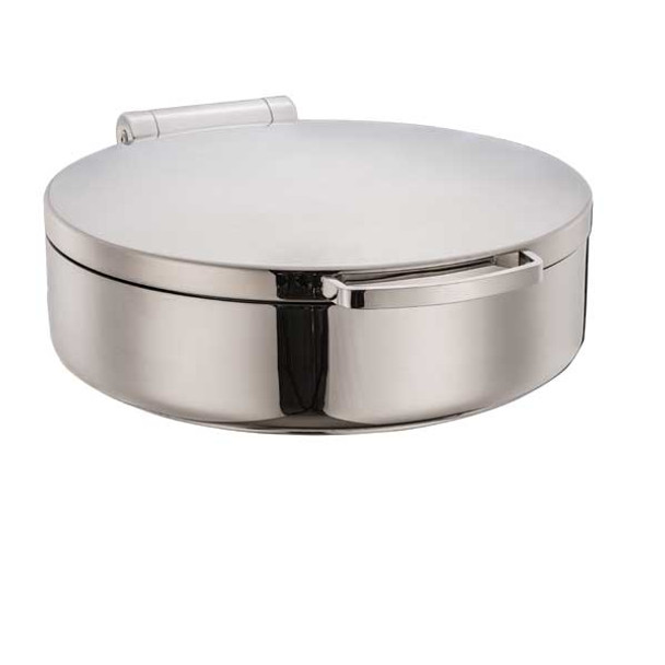 Eastern Tabletop 3878 Jazz Smooth Collection 6 Qt. Round Induction Chafer w/Hinged Cover
