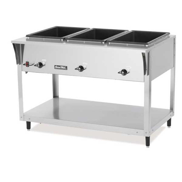 Vollrath 38219 ServeWell SL 5-Wells Hot Food Table, 208v-240v, SS