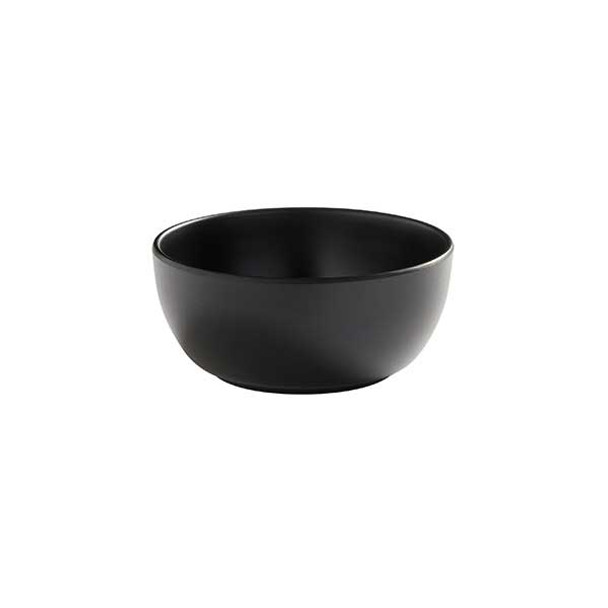 American Metalcraft AB16BK Ani Collection 16 oz. Round Serving Bowl, Black, Melamine