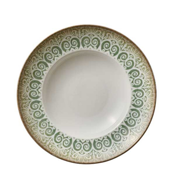 Libbey 803012741000401 Soulmate 10" Round, Deep Coupe Plate, Jade - 6/Case
