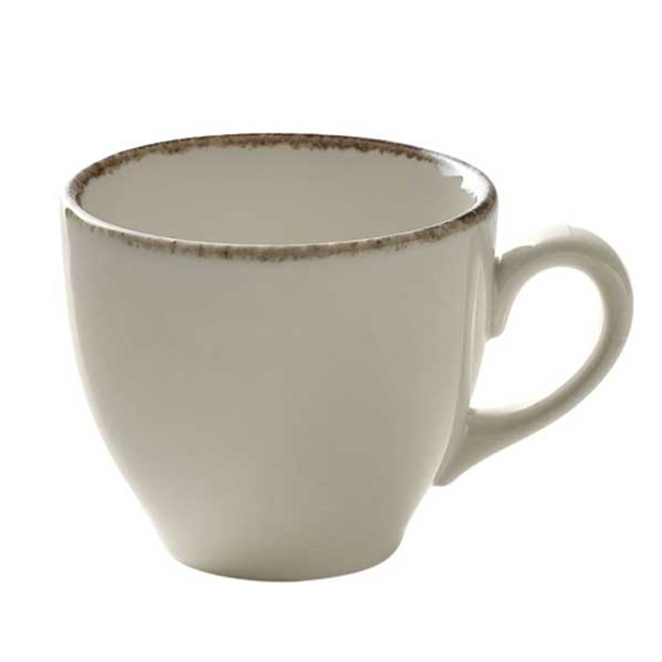 Libbey 803522241000403 Soulmate 7 oz. Cup, Tan Rim - 6/Case