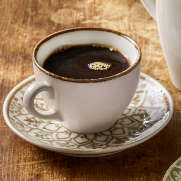 Libbey 803522241000403 Soulmate 7 oz. Cup, Tan Rim