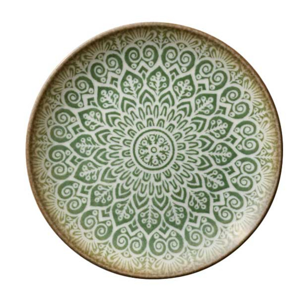 Libbey 803122541000401 Soulmate 9" Round, Coupe Plate, Jade - 6/Case 