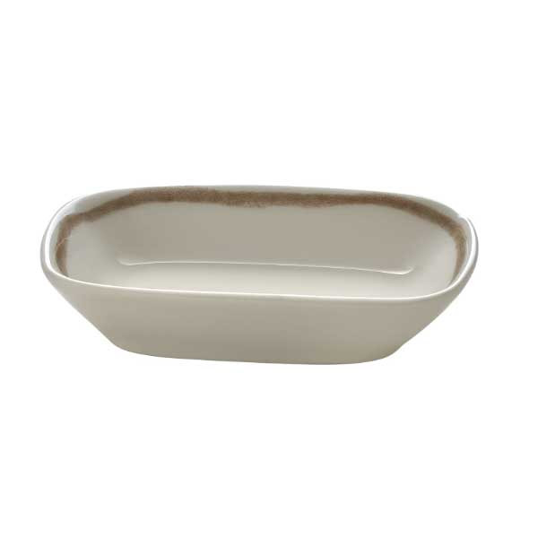 Libbey 803581541000403 Storytellers Soulmate 7.8 oz. Rectangular Bowl, Porcelain, White - 6/Case