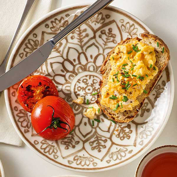 Libbey 803122741000402 Soulmate 10" Round, Coupe Plate, Sienna