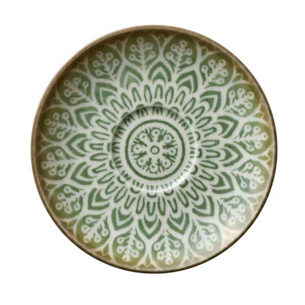 Libbey 803692241000401 Soulmate 5-3/4" Round Saucer, Jade - 6/Case