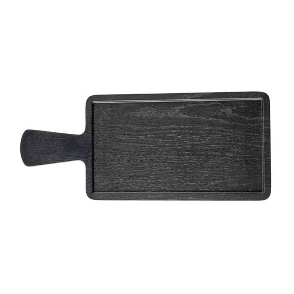 Tablecraft 12454 Onyx 16-1/2" x 7" Serving Paddle, Melamine, Black
