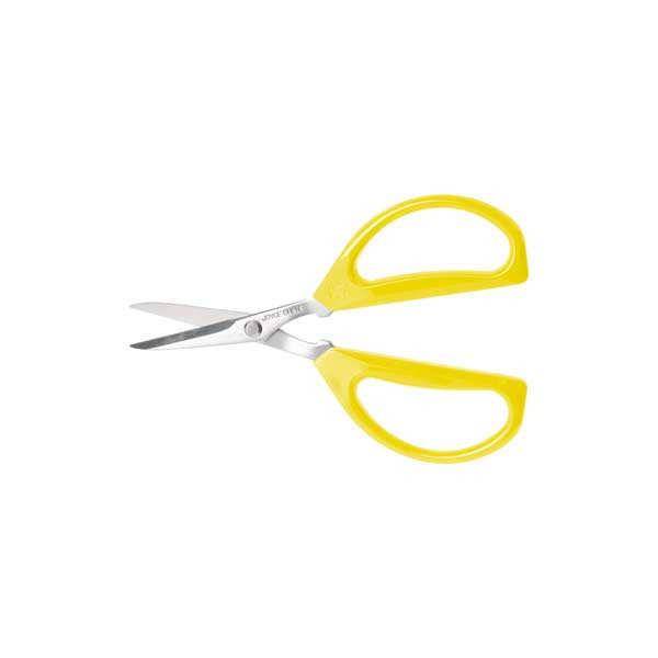 Winco KCHZ09007 Joyce Chen 6-1/4" Kitchen Scissors, Yellow - 2/Pack