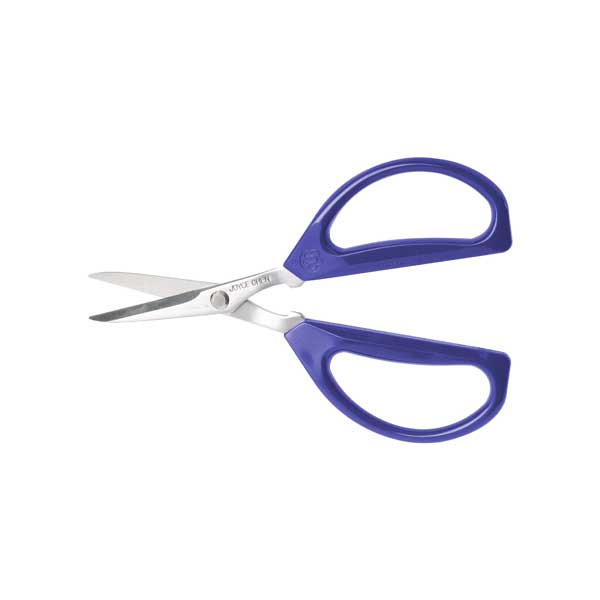 Winco KCHZ09008 Joyce Chen 6-1/4" Kitchen Scissors, Blue - 2/Pack