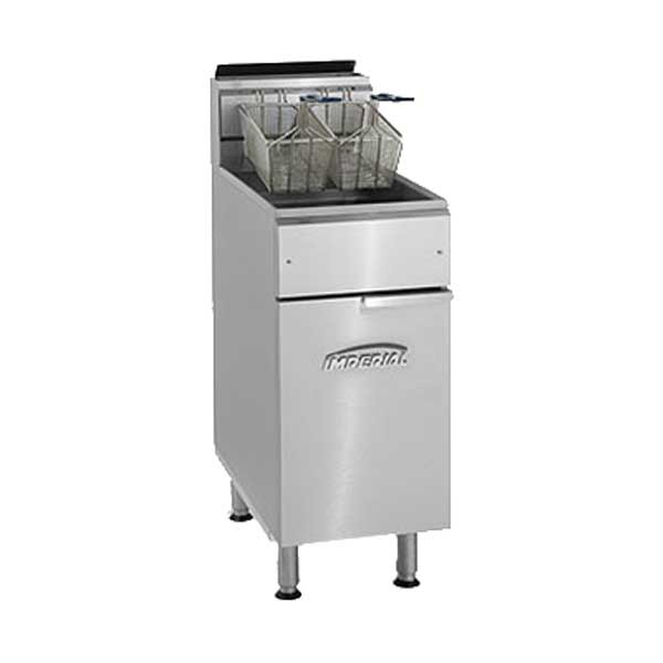 Imperial IFS-50 Pro Series 50 lb. Gas Fryer, Floor Model, 140,000 BTU