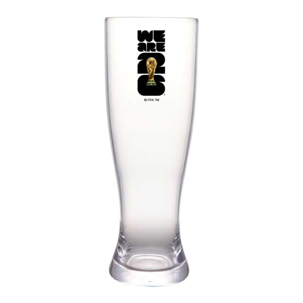 G.E.T. SW-1465-FIFA26-LOGOCOLOR FIFA World Cup 2026 22 oz. Pilsner, SAN, Clear w/Black & Gold Logo - 24/Case