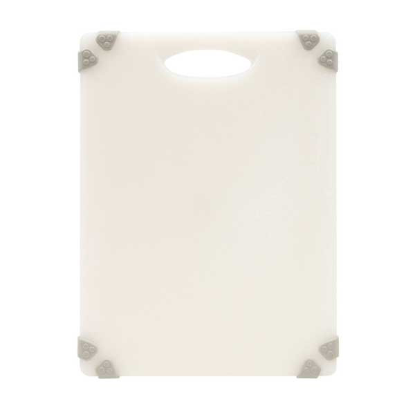 Tablecraft CBGW912AWH Grippy 12" x 9" Cutting Board, White
