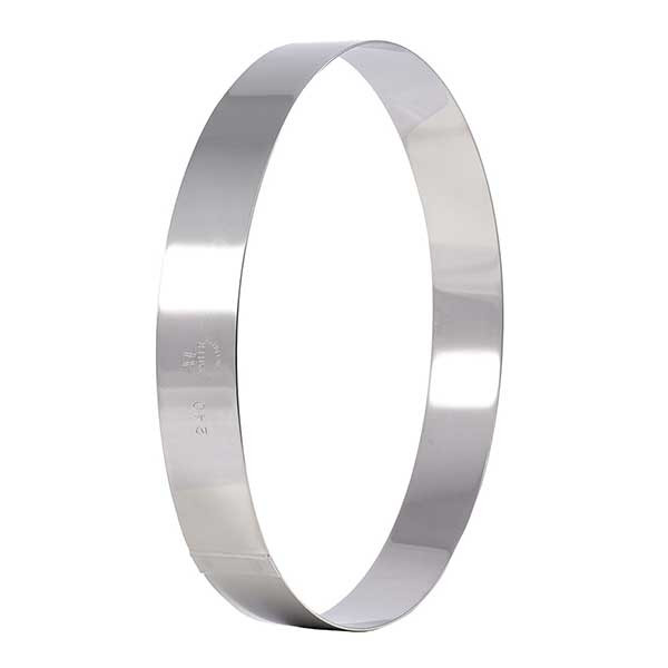 Matfer Bourgeat 371210 11" Entremet/Flan Ring, Round, Stainless Steel