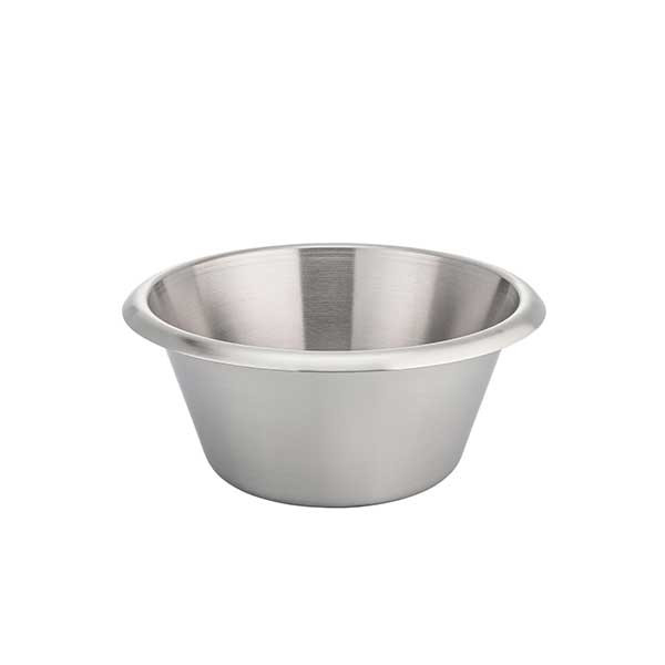 Matfer Bourgeat 702622 Stainless Steel Flat Bottom Mixing Bowl, 8 3/4"