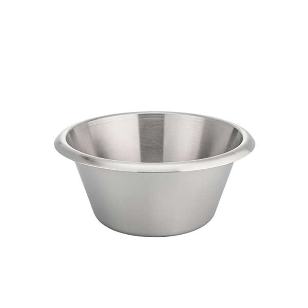 Matfer Bourgeat 702620 Stainless Steel Flat Bottom Mixing Bowl, 8"