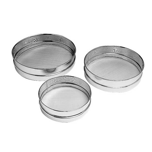Matfer Bourgeat 115020 Metal Mesh Sieves - 3/Set