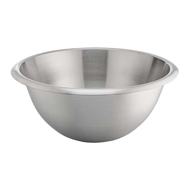 Matfer Bourgeat 703020 Stainless Steel Hemispherical Mixing Bowl, 8"