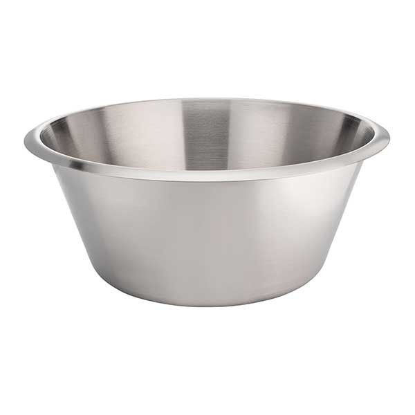Matfer Bourgeat 702636 Stainless Steel Flat Bottom Mixing Bowl, 14 1/4"