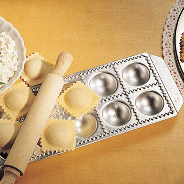 Matfer Bourgeat 073194 Imperia Ravioli Mold Sheet, Domed Square, 12 cavities