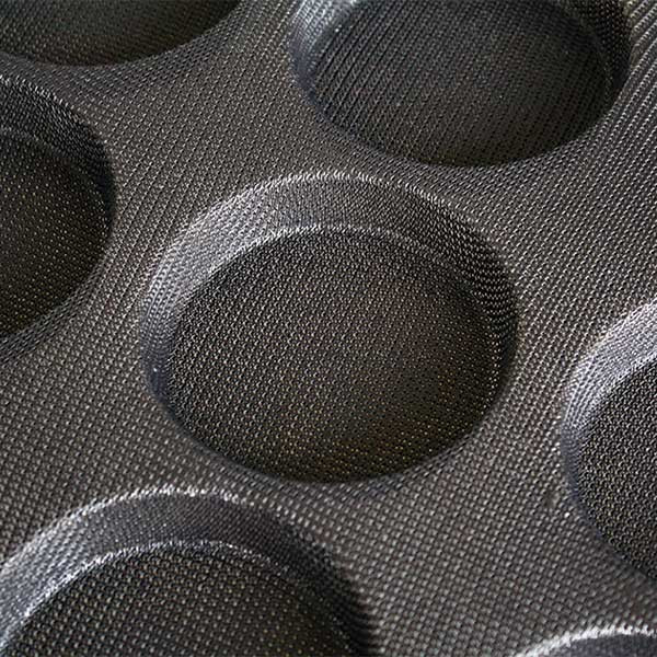 Matfer Bourgeat 337029 Demarle Flexipan Silform 4" Buns Mold, Non-Stick, Silicone
