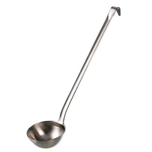 Matfer Bourgeat 112021 6 oz. One-Piece Serving Ladle, Stainless Steel