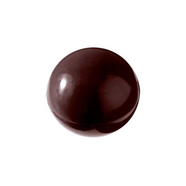 Matfer Bourgeat 380154 2-3/4" Chocolate Mold Sheet, Sphere, Plastic