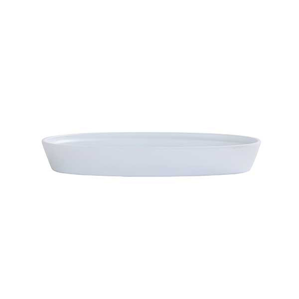 Cal-Mil 26143-711-15 Cove 11" x 7" White Platter