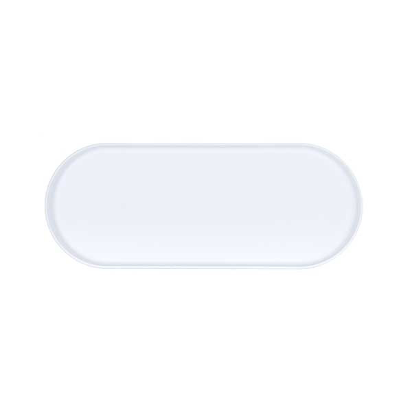 Cal-Mil 26107-208-15 Arista 20" x 8" Oval Platter, Melamine, White