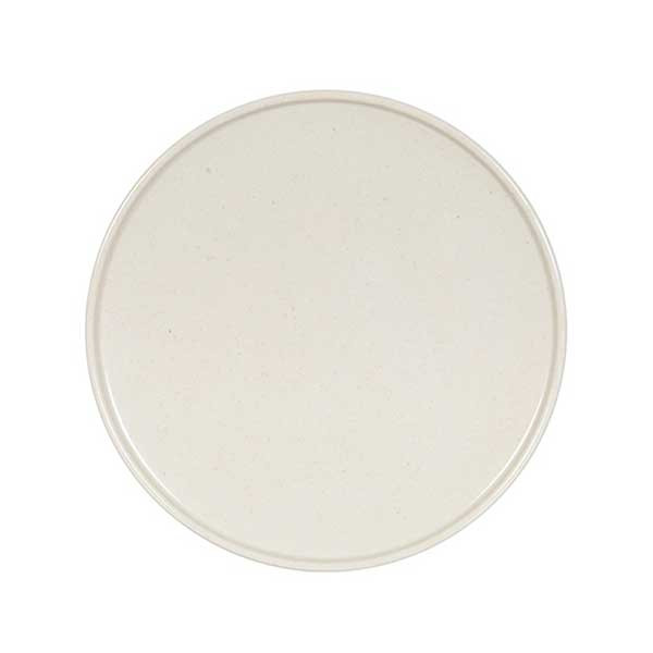 Cal-Mil 26130-8-139 Sorelle 8" White and Ivory Speckle Plate