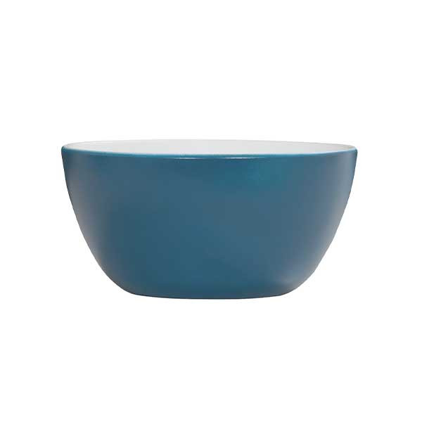 Cal-Mil 26100-7-11115 Sophie 48 oz. Stone Blue and White Soup Bowl